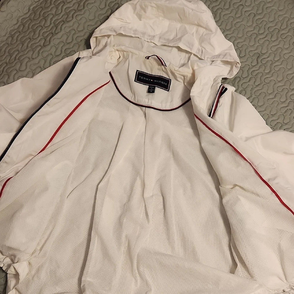 Tommy Hilfiger White Wind Breaker Utility Jacket - Picture 4 of 14